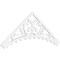 Ekena Millwork Pitch Genova Architectural Grade PVC Gable Pediment, 72"W x 27"H x 1"P (9/12) GPP072X027X100GEN - alternate 1